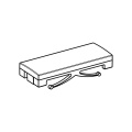 Button - 140068018047 Push Button White [Electrolux Aeg]